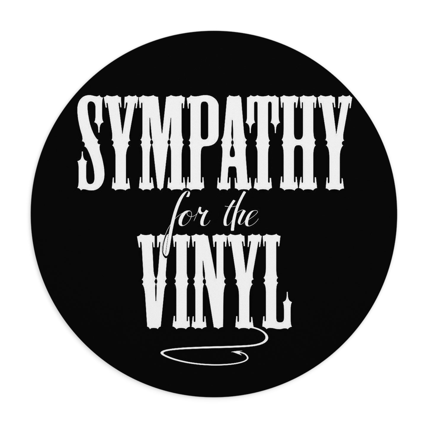 Vinyl Record Themed Mouse Pad Sympathy for the Vinyl Print