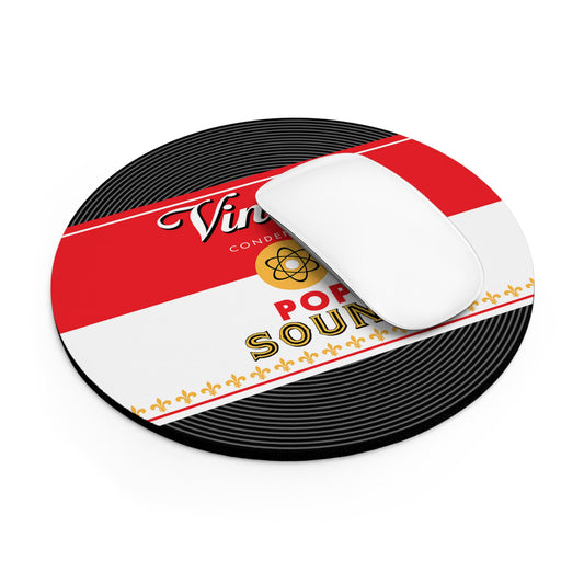 Vinyl Record Themed Mouse Pad Vinyl Condensed Print with mouse