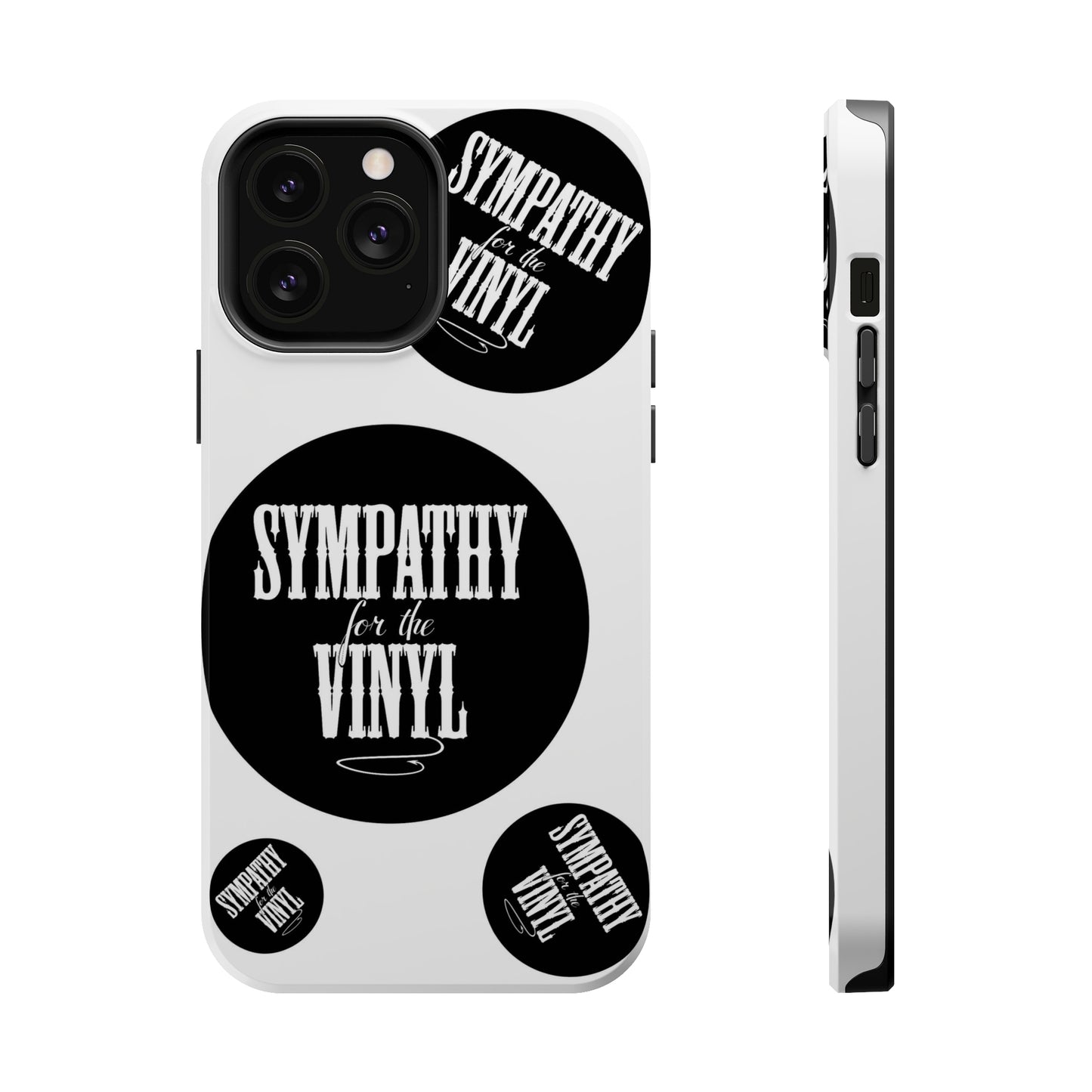 Vinyl Record Themed MagSafe Tough Cases for iPhones 13 and 14 - Sympathy for the Vinyl