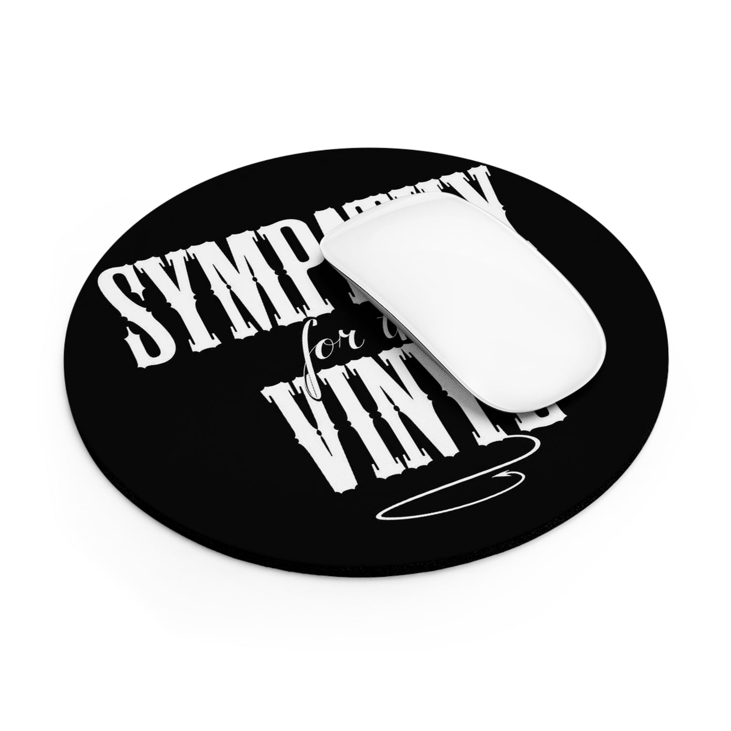 Vinyl Record Themed Mouse Pad Sympathy for the Vinyl Print with mouse