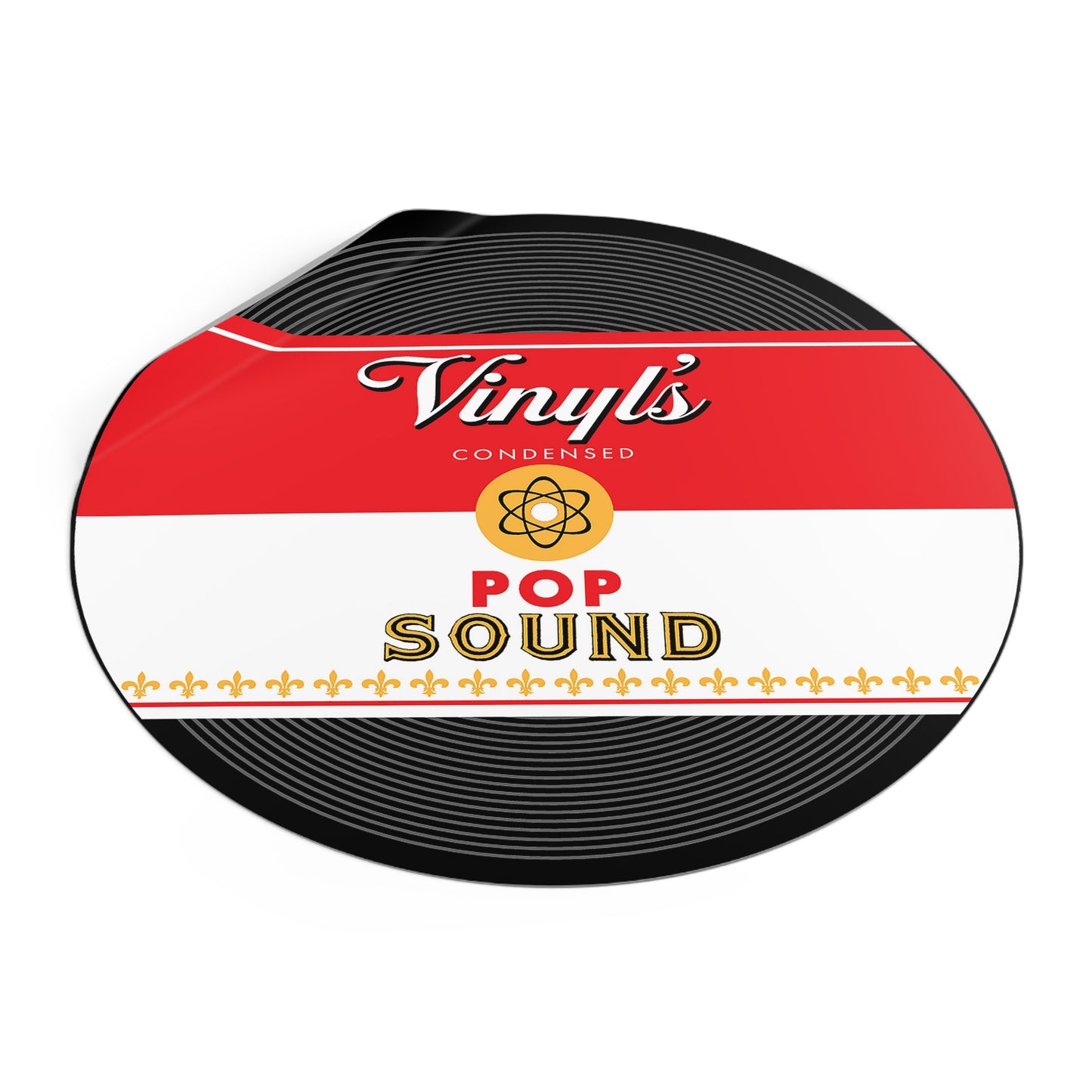 Vinyl Record Themed Round Vinyl Stickers - Vinyl Condensed - 5 sizes available