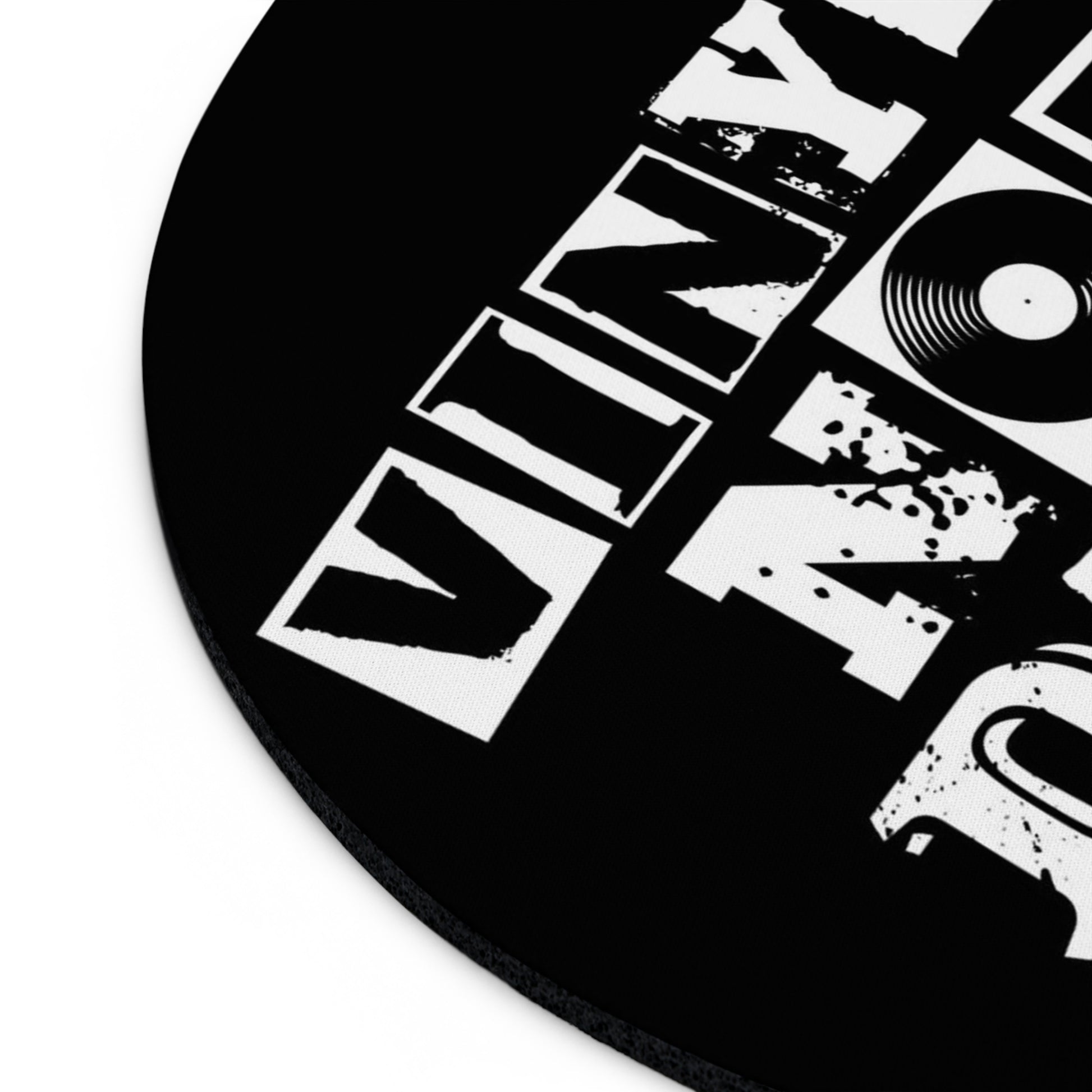 Vinyl Record Themed Mouse Pad - Vinyl is Not Dead Print details
