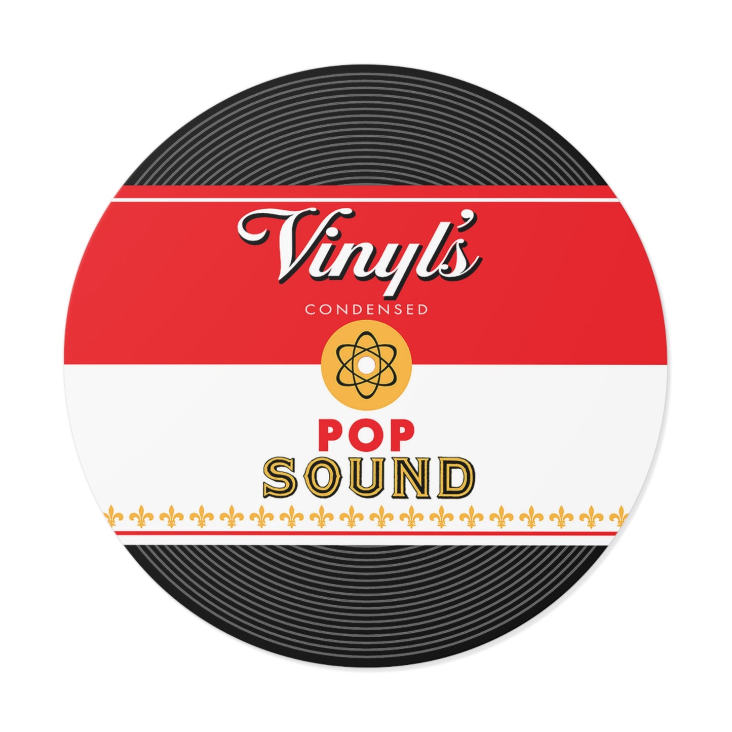 Vinyl Record Themed Round Vinyl Stickers - Vinyl Condensed - 5 sizes available