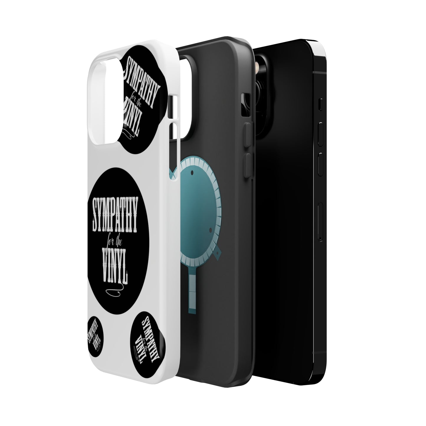 Vinyl Record Themed MagSafe Tough Cases for iPhones 13 and 14 - Sympathy for the Vinyl