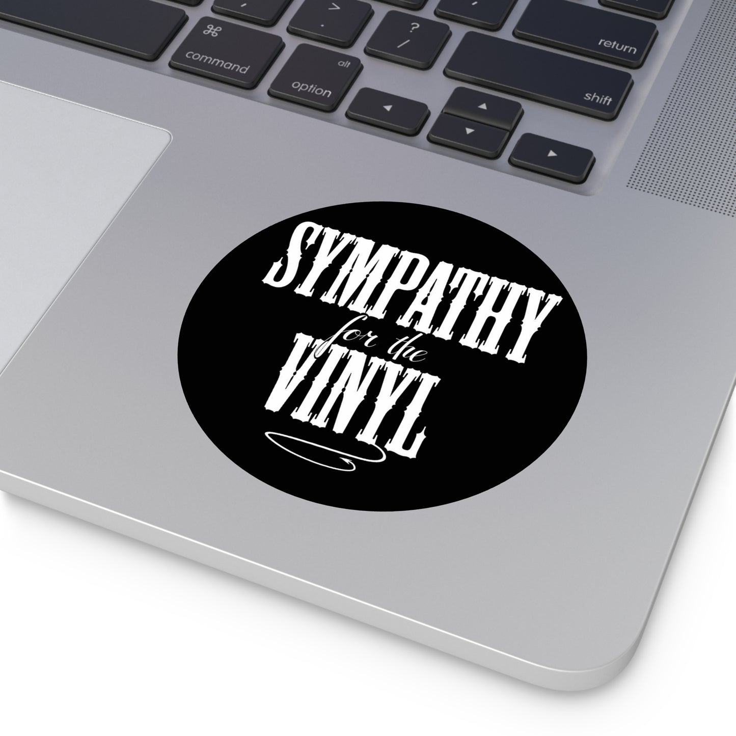 Vinyl Record Themed Round Vinyl Stickers - Sympathy for the Vinyl - 5 sizes available