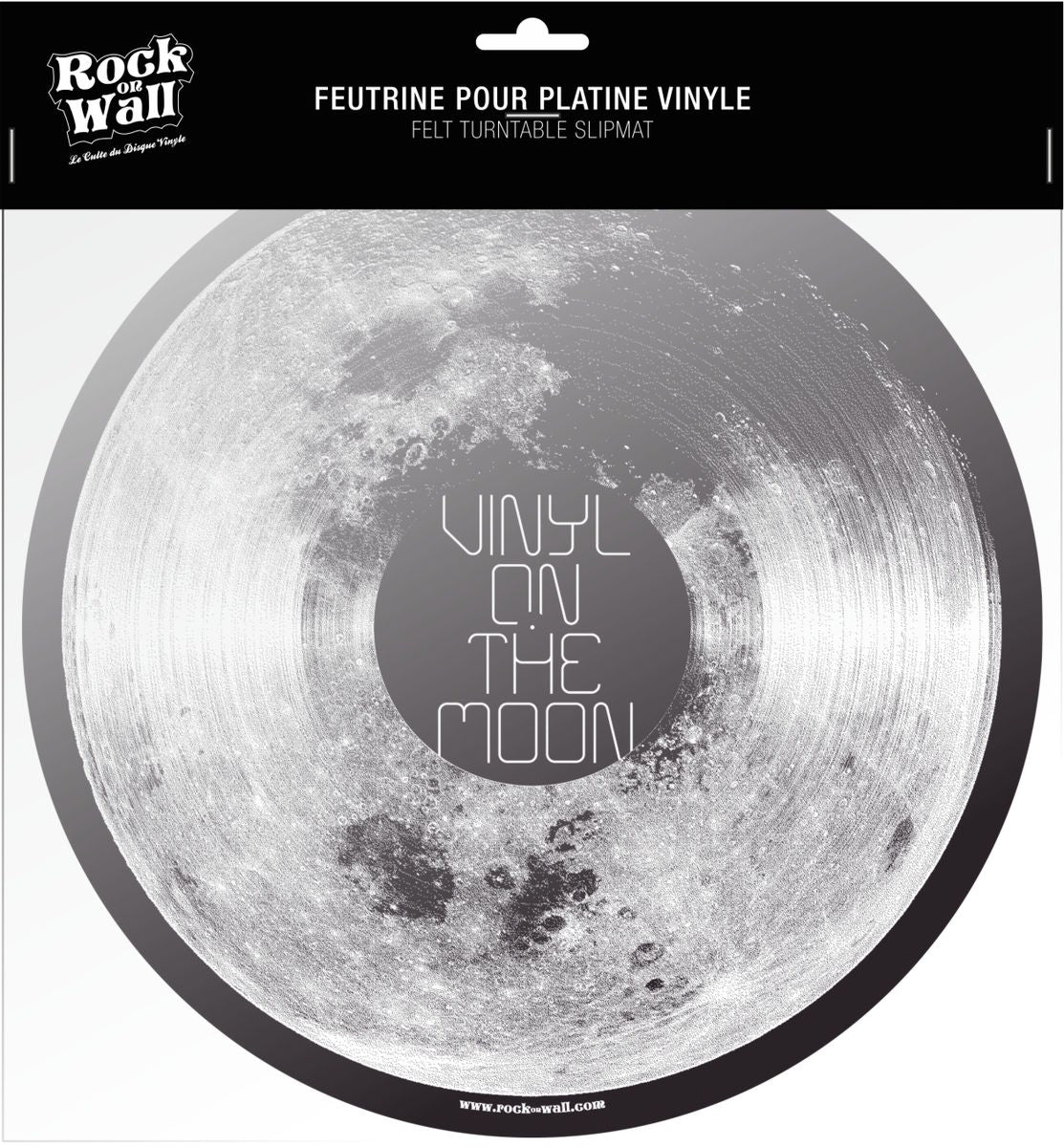 Vinyl on the Moon Felt Mat
